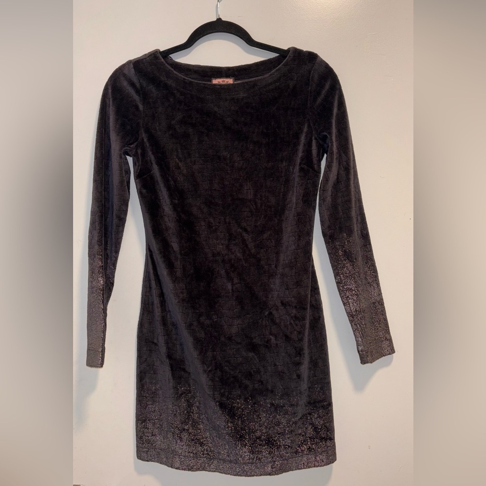 Juicy couture y2k velvet phython snakeskin texture dress